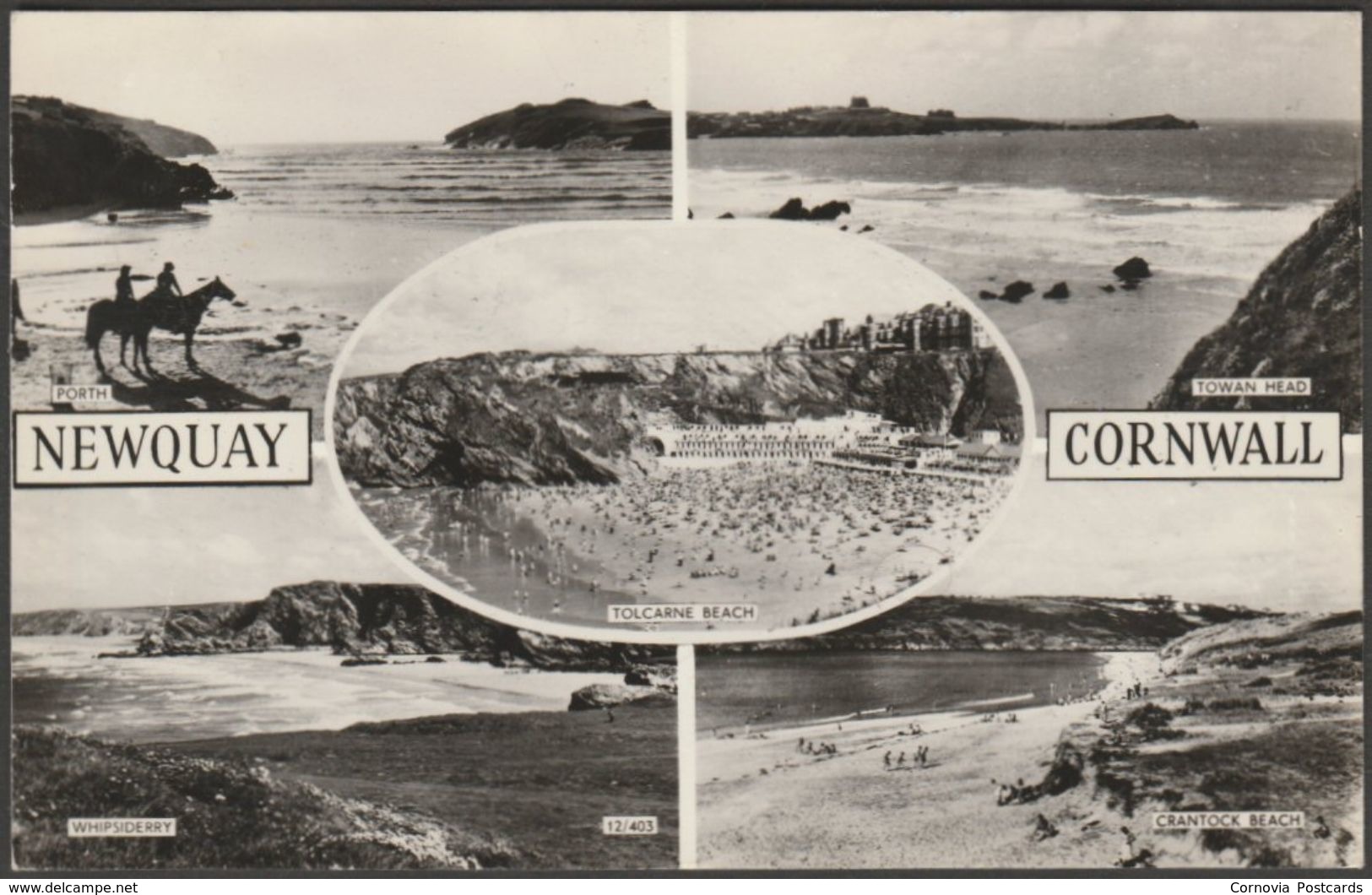 Multiview, Newquay, Cornwall, 1968 - Overland Views RP Postcard - Newquay