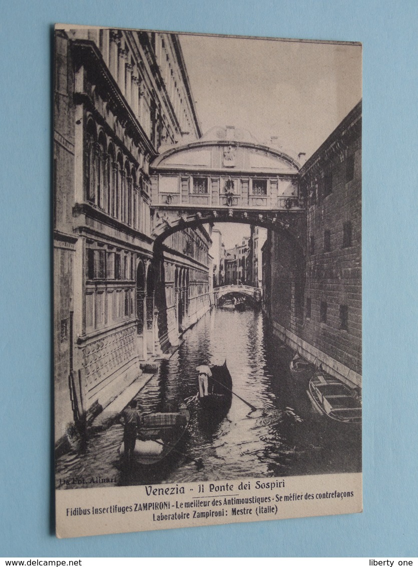 IL Ponte Dei SOSPIRI ( Laboratoire ZAMPIRONI ) Anno 19?? ( Zie Foto Voor Details ) ! - Venezia (Venedig)