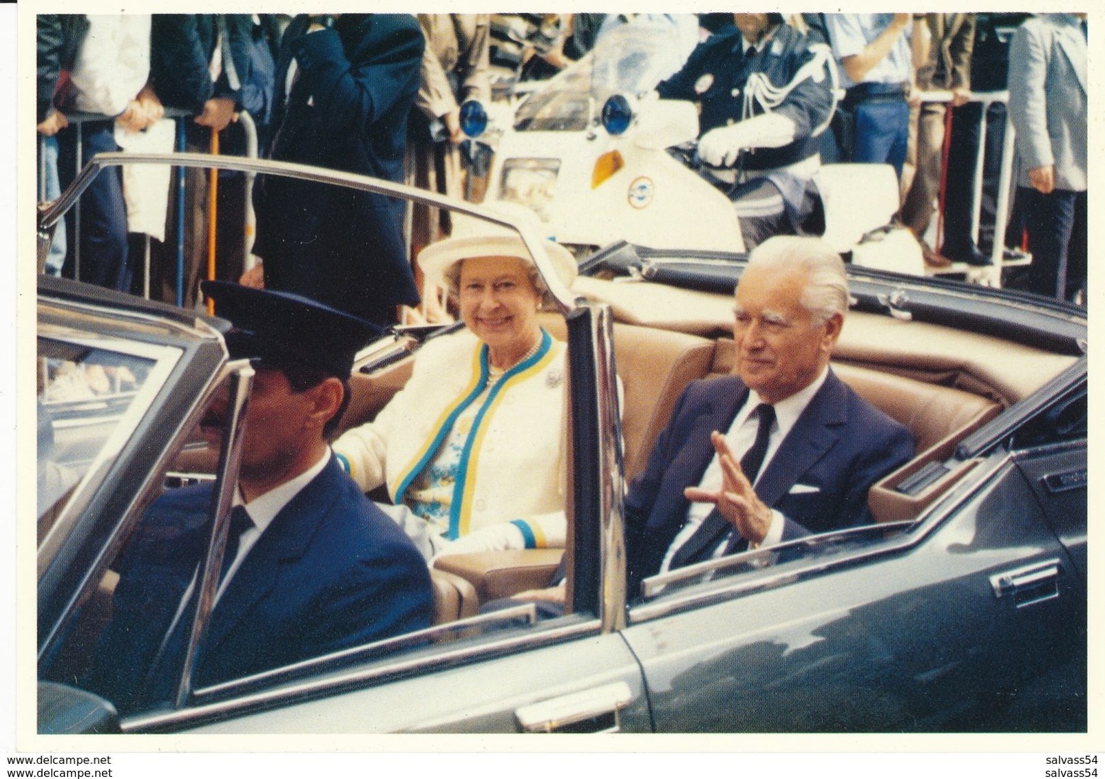 33) BORDEAUX : Visite De Sa Majesté ELISABETH II Reine D'Angleterre Et M. Jacques CHABAN-DELMAS (11 Juin 1992) - Bordeaux