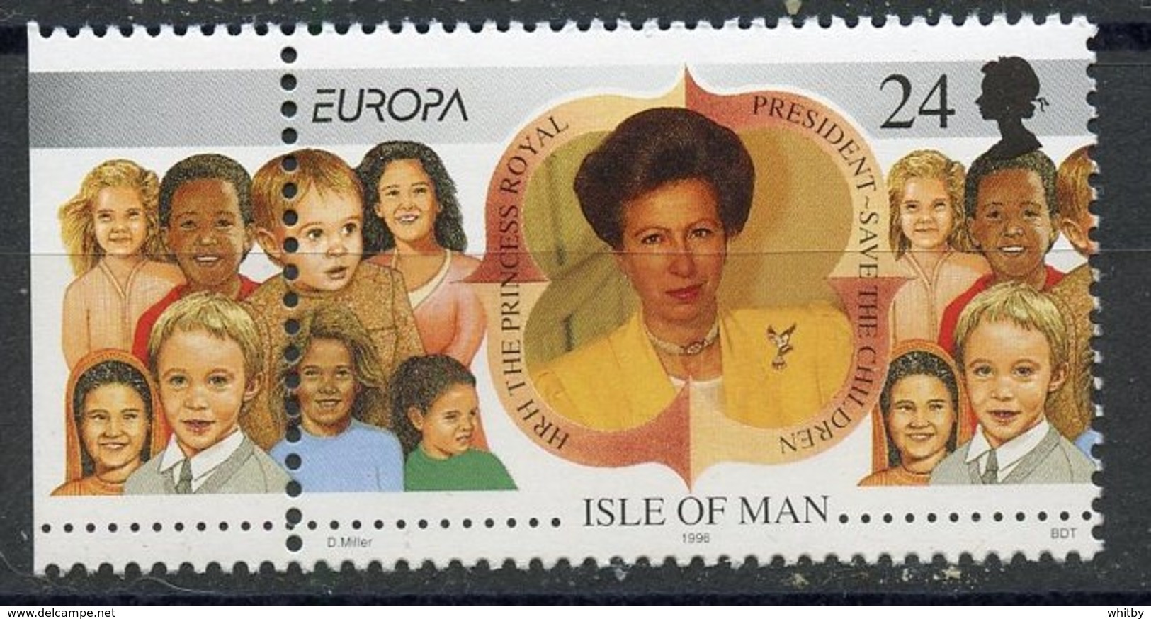 Isle Of Man 1996 24p Women Of Achievement Issue  #679  MNH With Tab - Isle Of Man