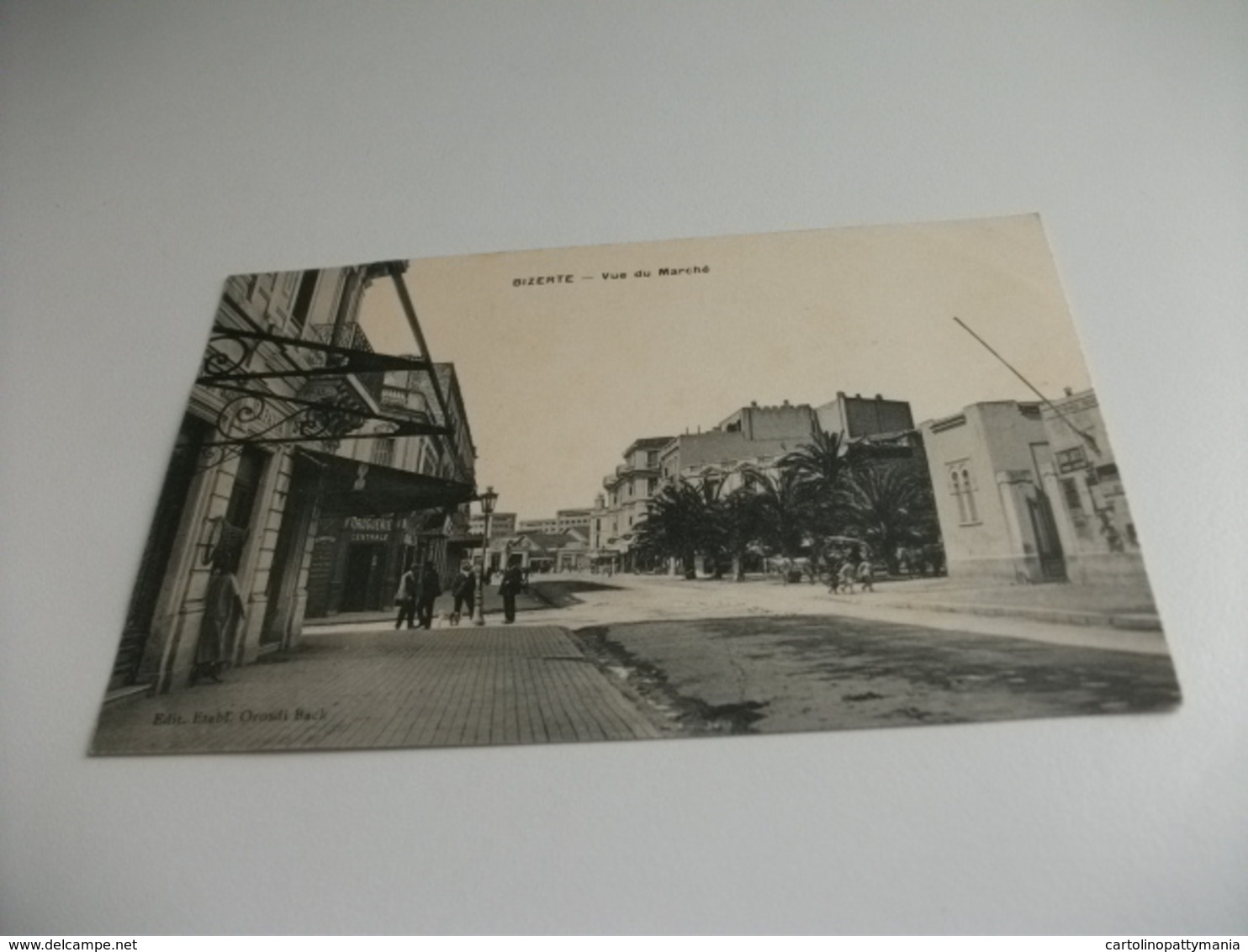 PICCOLO FORMATO BIZERTE VUE DU MARCHE' NEGOZIO DROGUERIE CENTRALE  TUNISIA - Negozi