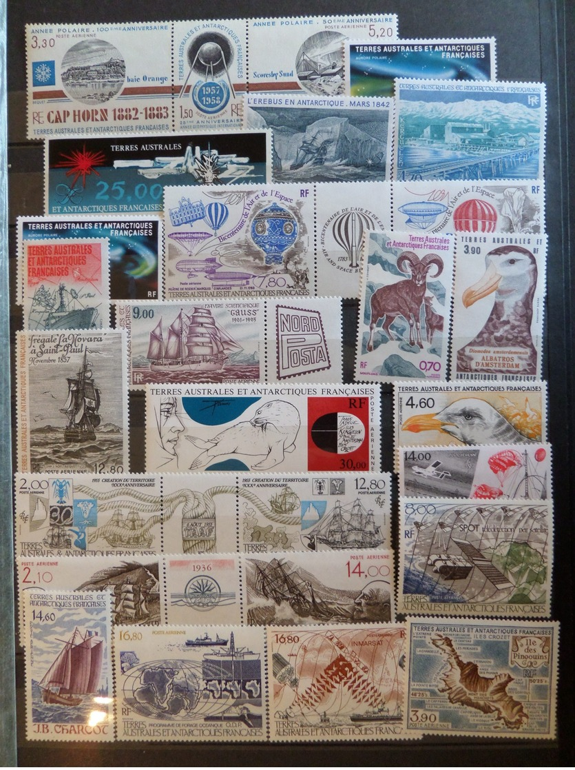 TAAF belle collection neufs ** MNH poste et poste aérienne 1977/2000. TB. A saisir !