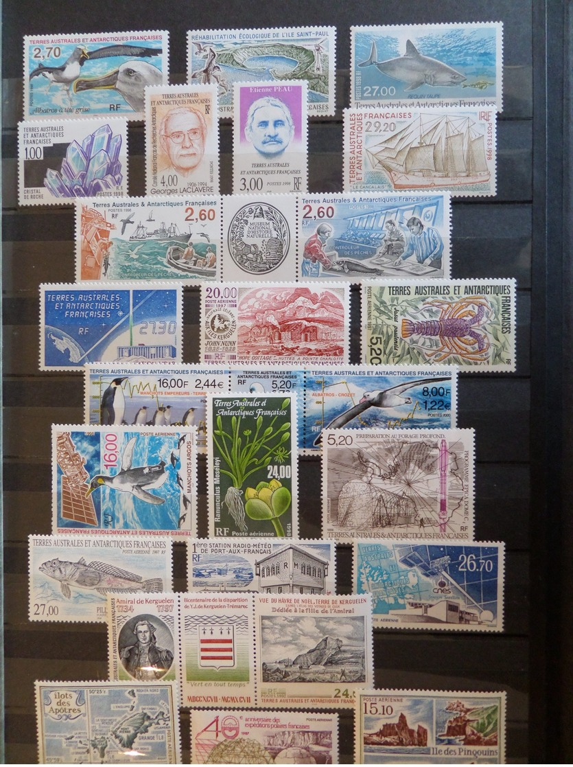 TAAF belle collection neufs ** MNH poste et poste aérienne 1977/2000. TB. A saisir !