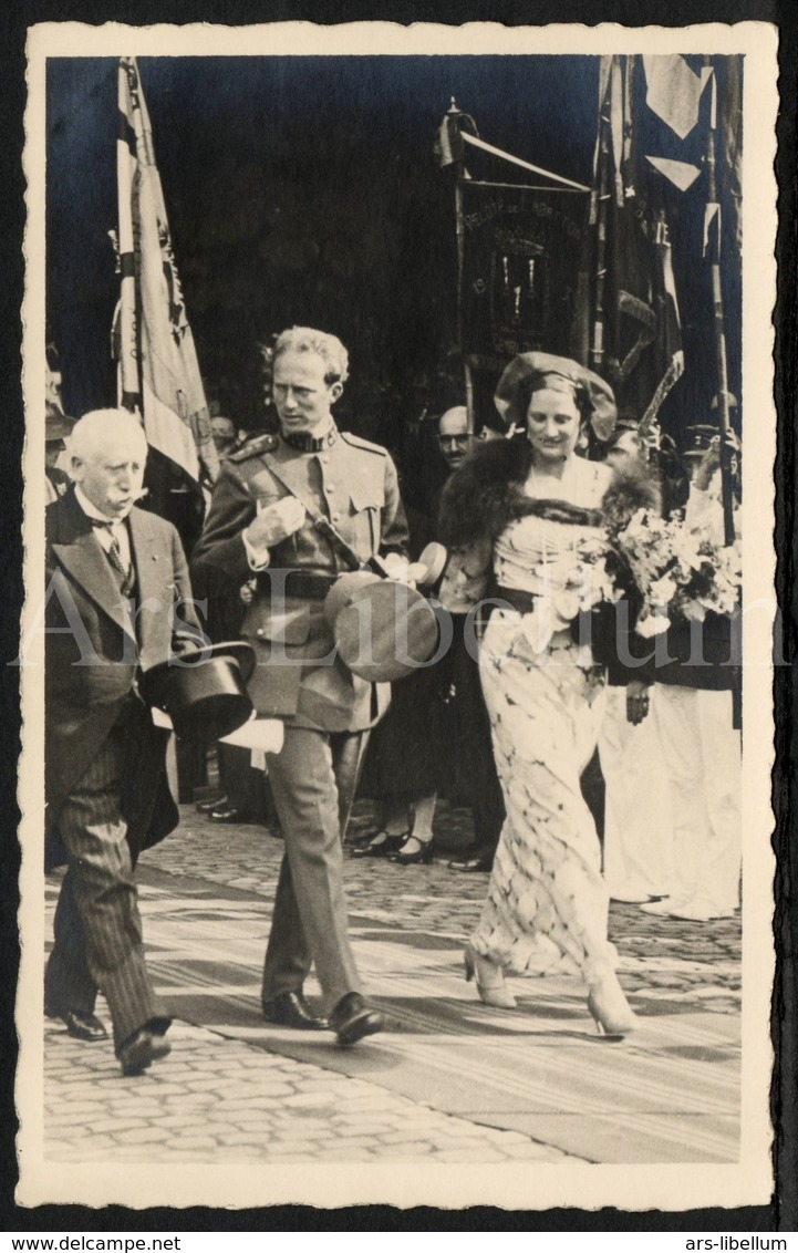 REAL Photo / ROYALTY / Belgique / Roi Leopold III / Koning / Reine Astrid / Koningin / Institut Dentaire George Eastman - Beroemde Personen