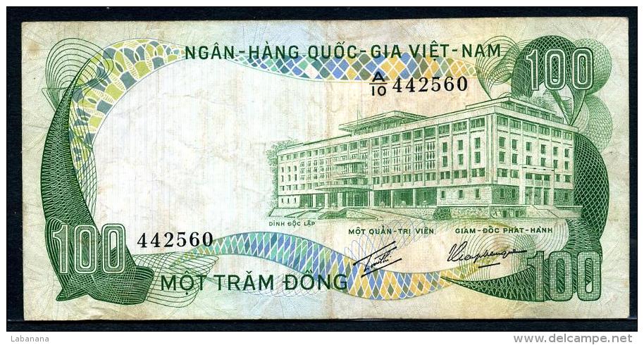 488-Vietnam Du Sud Billet De 100 Dong 1972 A10 - Vietnam