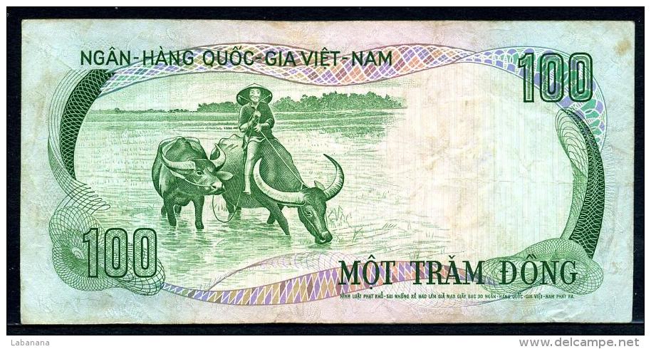 488-Vietnam Du Sud Billet De 100 Dong 1972 A10 - Vietnam