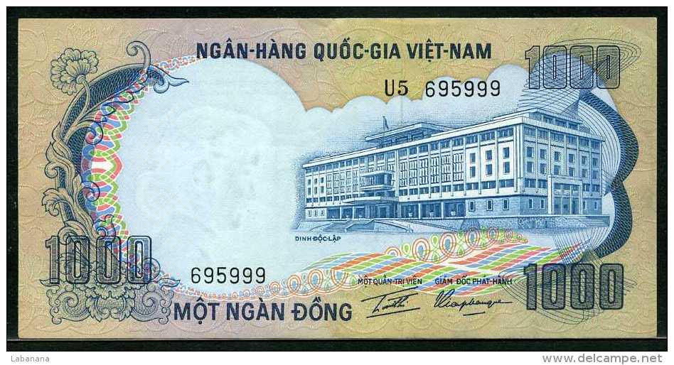 347-Vietnam Du Sud Billet De 1000 Dong 1972 U5 - Vietnam