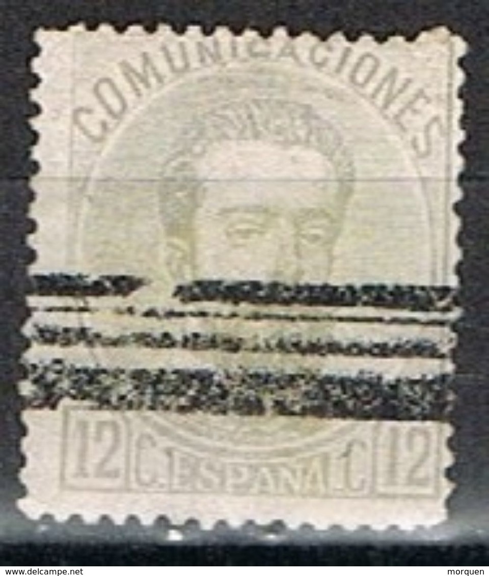 Sello 12 Cts AMADEO, Barrado, Edifil Num 122s º - Used Stamps