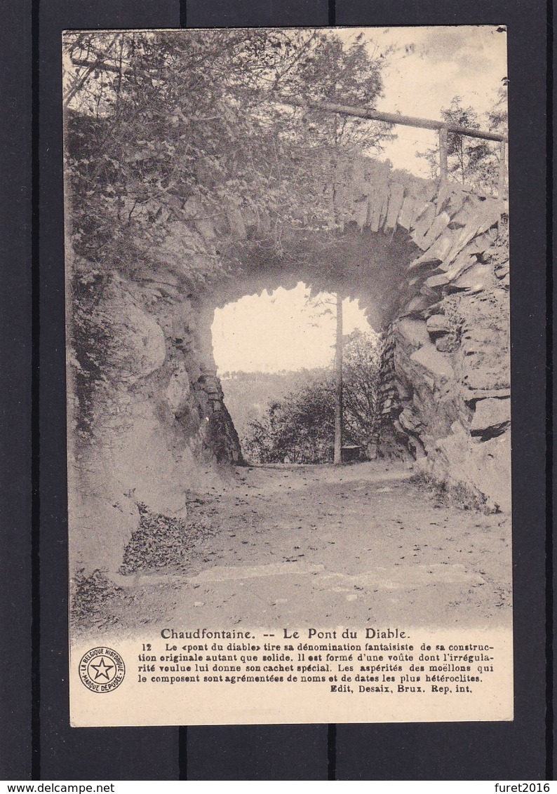 CHAUDFONTAINE  LE PONT DU DIABLE - Chaudfontaine