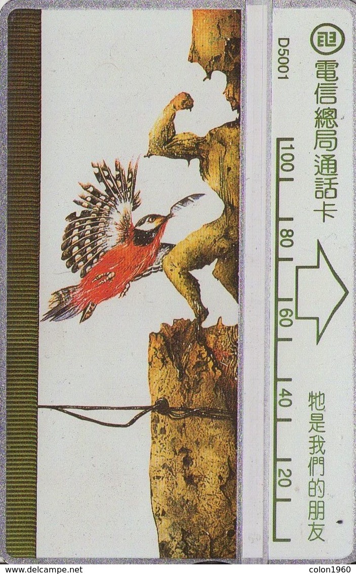 TARJETA TELEFONICA DE TAIWAN, Humming Bird, 542A. D5001. (004) - Taiwan (Formosa)