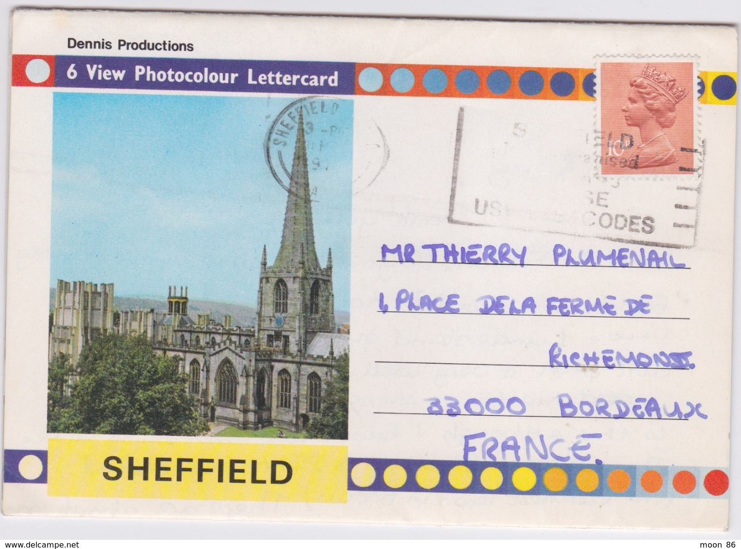 LETTRE CARTE AVEC 6 VUES - SHEFFIELD 1979 - Sheffield