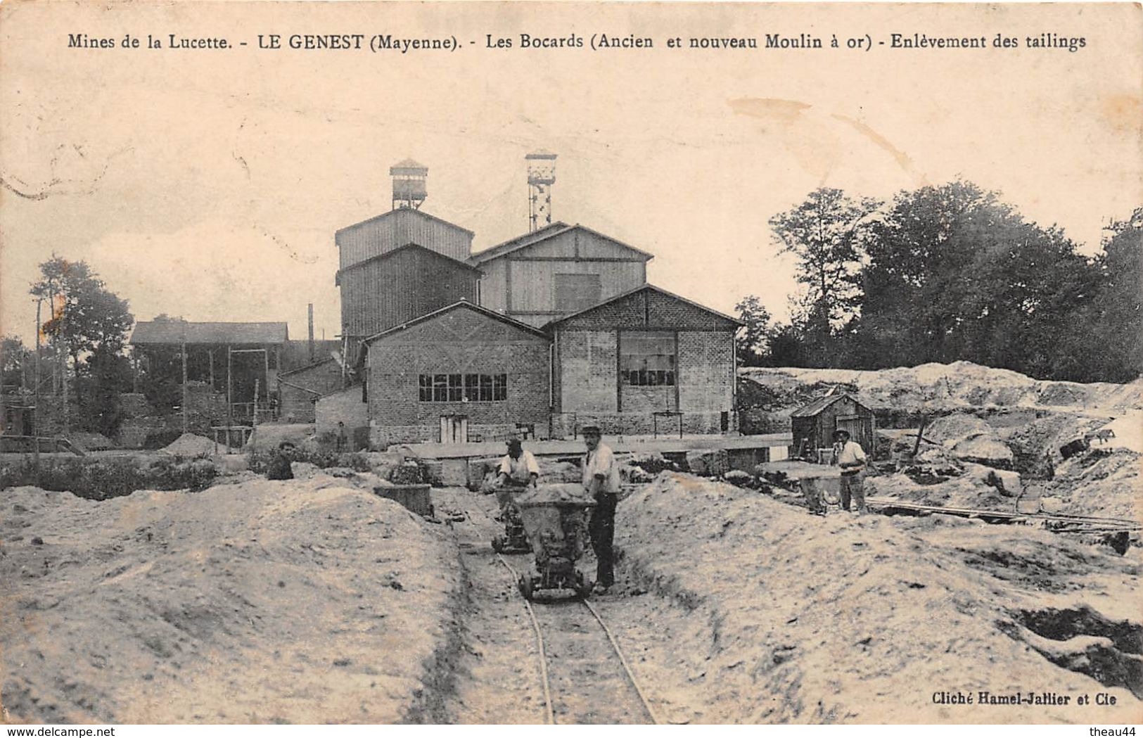 LE GENEST   -  Mines De Lucette  -  Les Bocards (Ancien Et Nouveau Moulin à Or) - Enlèvement Des Tailings - Le Genest Saint Isle