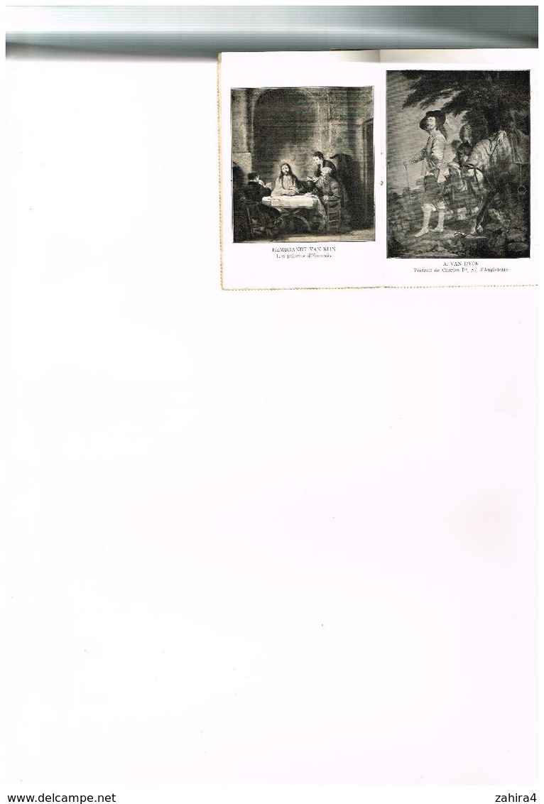 Carte Lettre Illustrée Art Peinture - Maison Ad Braun & Cie Clément Suc. - Van Dyck Rembrandt, Fr Hals Rubens, M. Hobema - Malerei & Gemälde