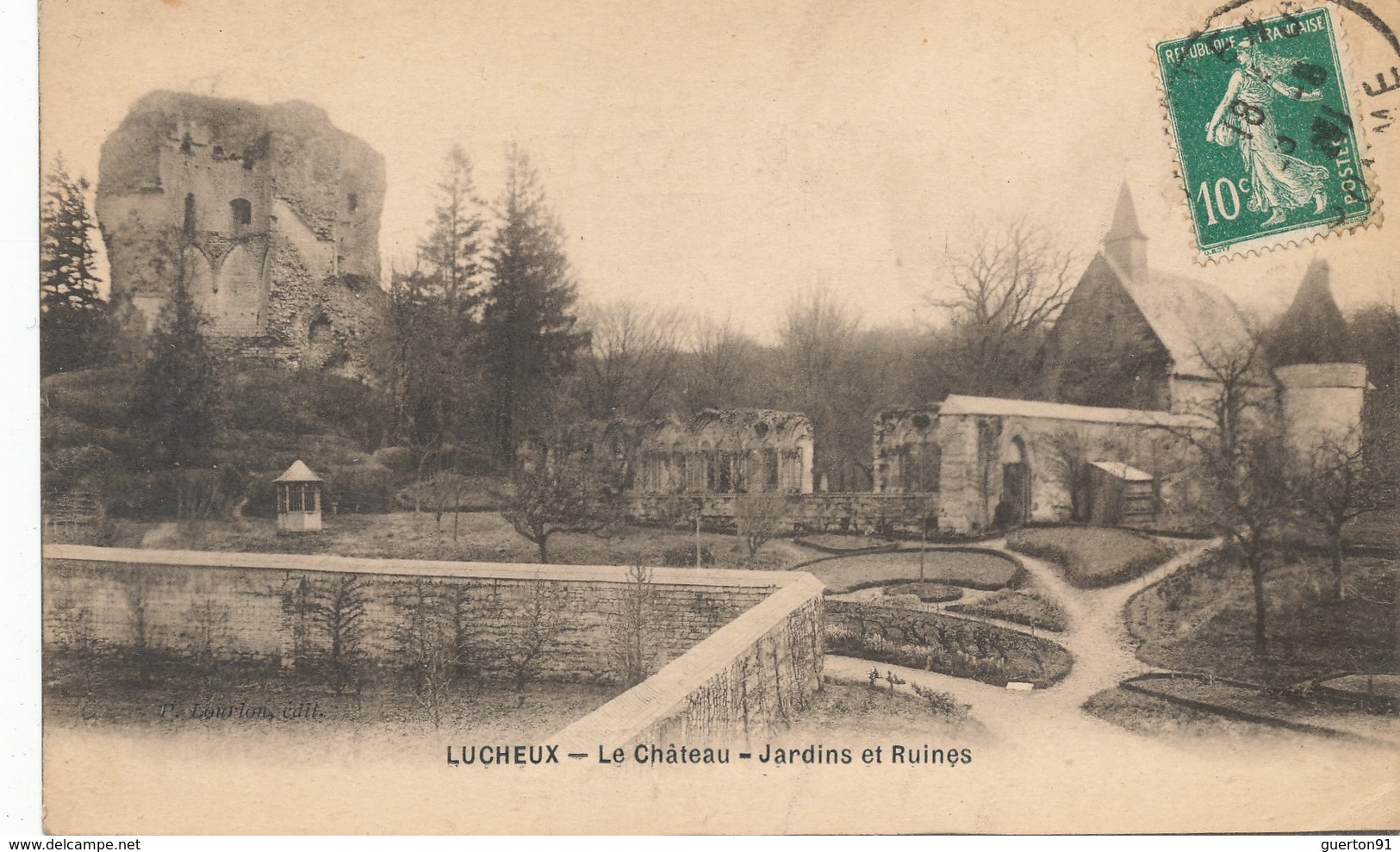 (CPA 80)  LUCHEUX  /  Le Château - Jardins Et Ruines - - Lucheux