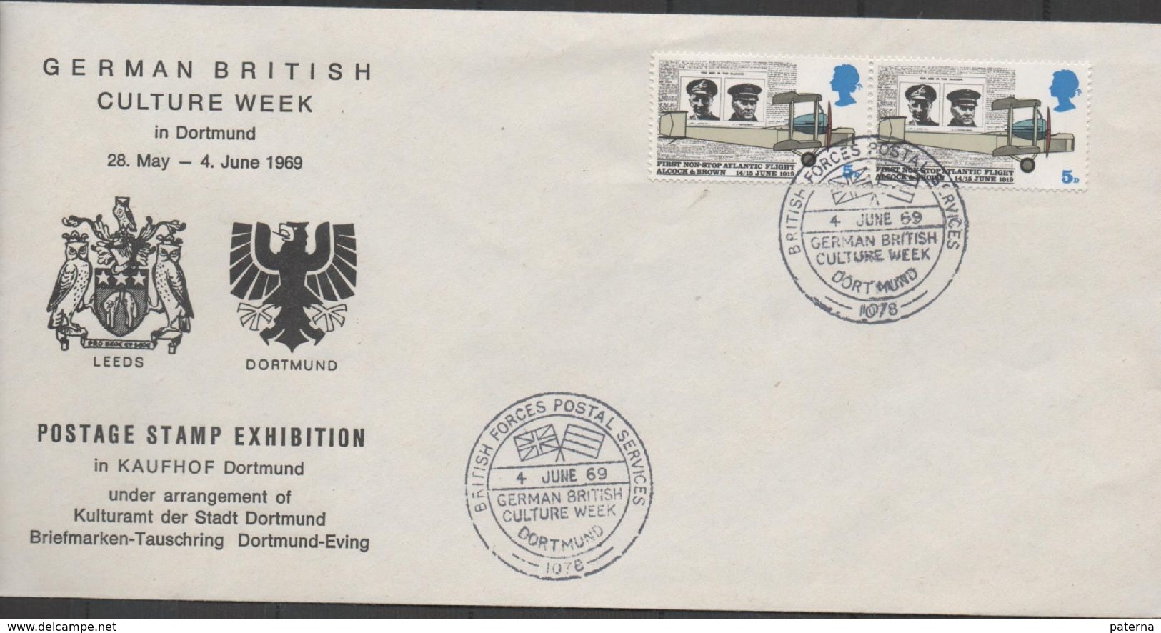 3251  Carta  Dortmund 1969, British Forces Postal Service, German British Culture Week - Cartas & Documentos
