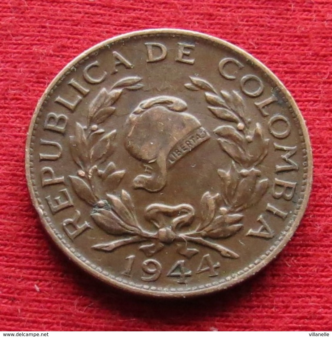 Colombia 5 Centavos 1944 KM# 206 Lt 1421 *VT Colombie - Kolumbien