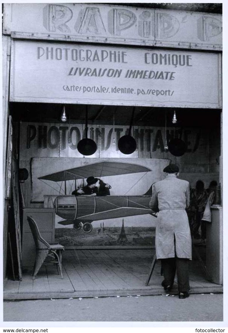 Paris: Photographie Aérienne Fête Foraine Denfert Rochereau Par Doisneau (1950) - Doisneau