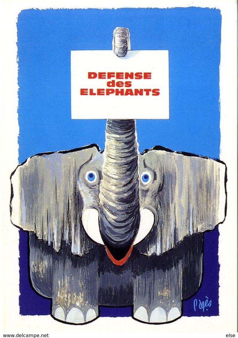 PAGES RAYMOND  DEFENSE DES ELEPHANTS  -  TIRAGE LIMITE 300 EX - Pages