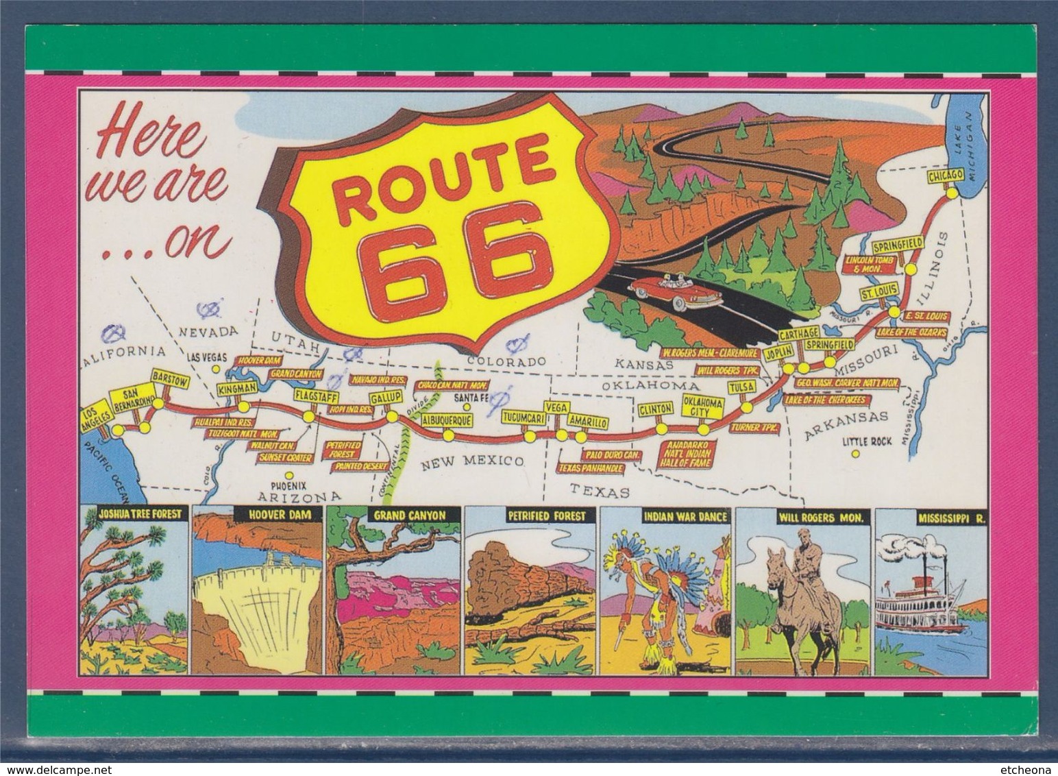 = Carte De La Route 66 - Route '66'