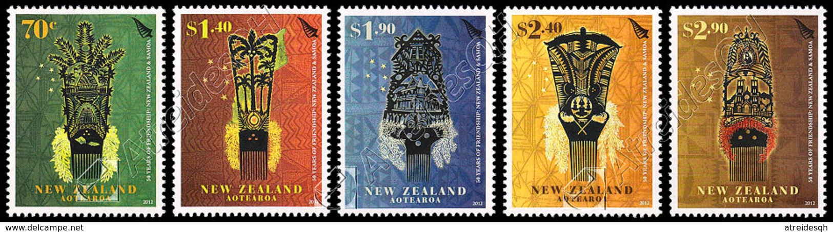 [S] Nuova Zelanda / New Zealand 2012: Amicizia Con Samoa / Friendship With Samoa ** - Unused Stamps