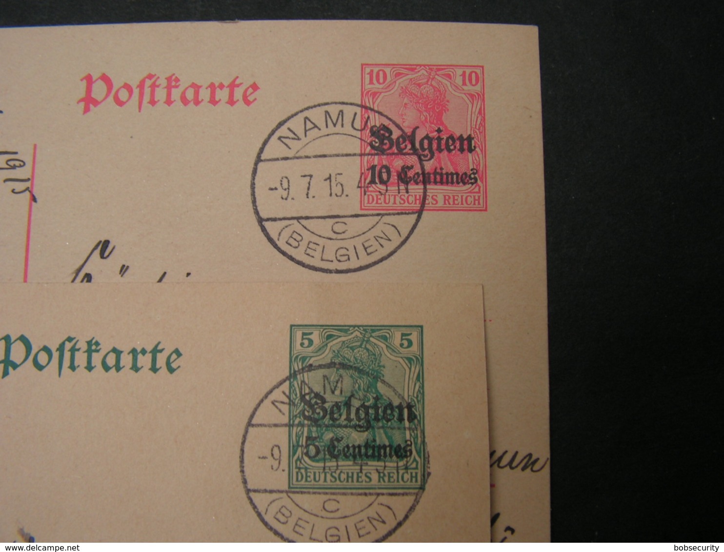 Belgien Ganzsachen Germania Stempel Namur 1915 - Besetzungen 1914-18