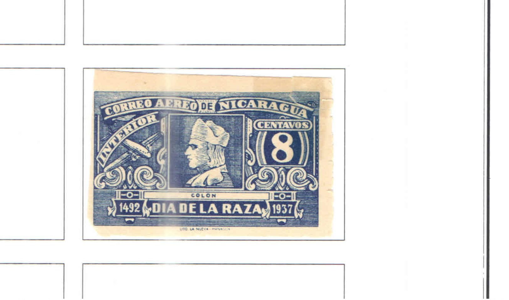 Nicaragua PA 1937 Diriangen  Scott.C218+  Used See Scans On Scott.Album - Nicaragua