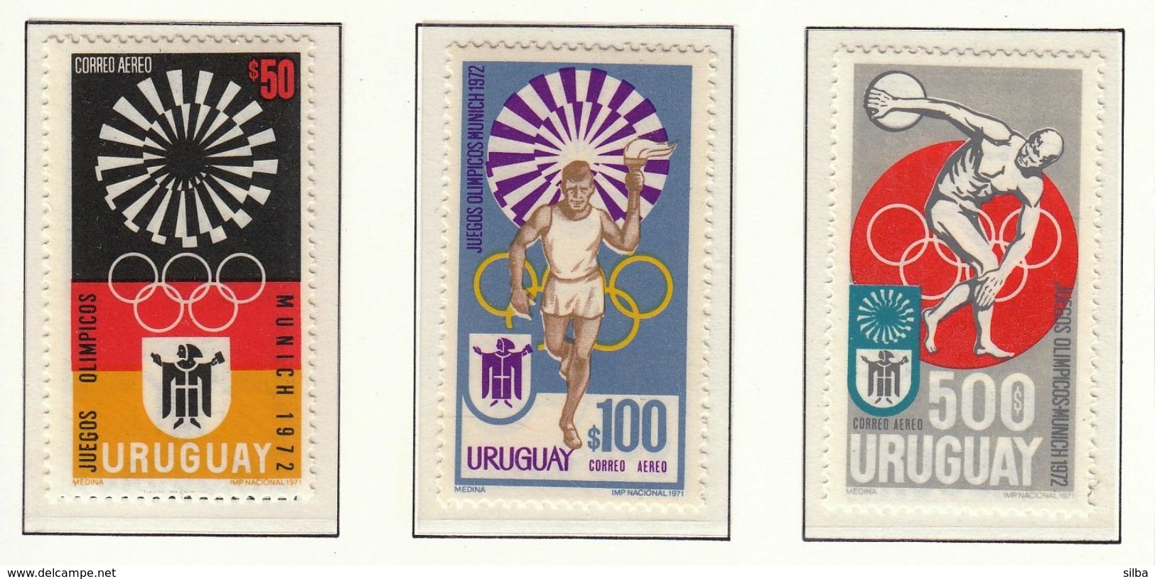 Uruguay / Olympic Games Munich 1972 / Torch - Ete 1972: Munich