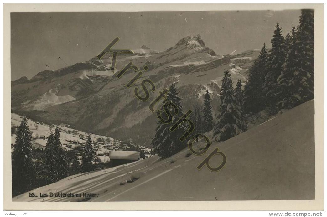 Les Diablerets En Hiver  (2I-064 - Altri & Non Classificati