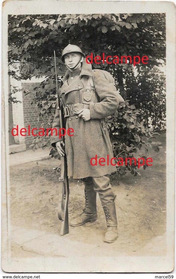 OORLOG GUERRE Belgian Soldier Full Uniform Rifle Adrian Helmet Bajonet Soldat Fusil 1918 - 1914-18