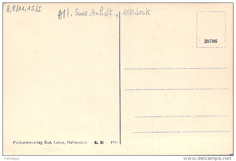 DEUTSCHLAND Allemagne ( Saxe Anhalt ) ALTENBRAK I. BODEDAL ( Harz ) - CPSM Sépia Format CPA - Germany - Altenbrak