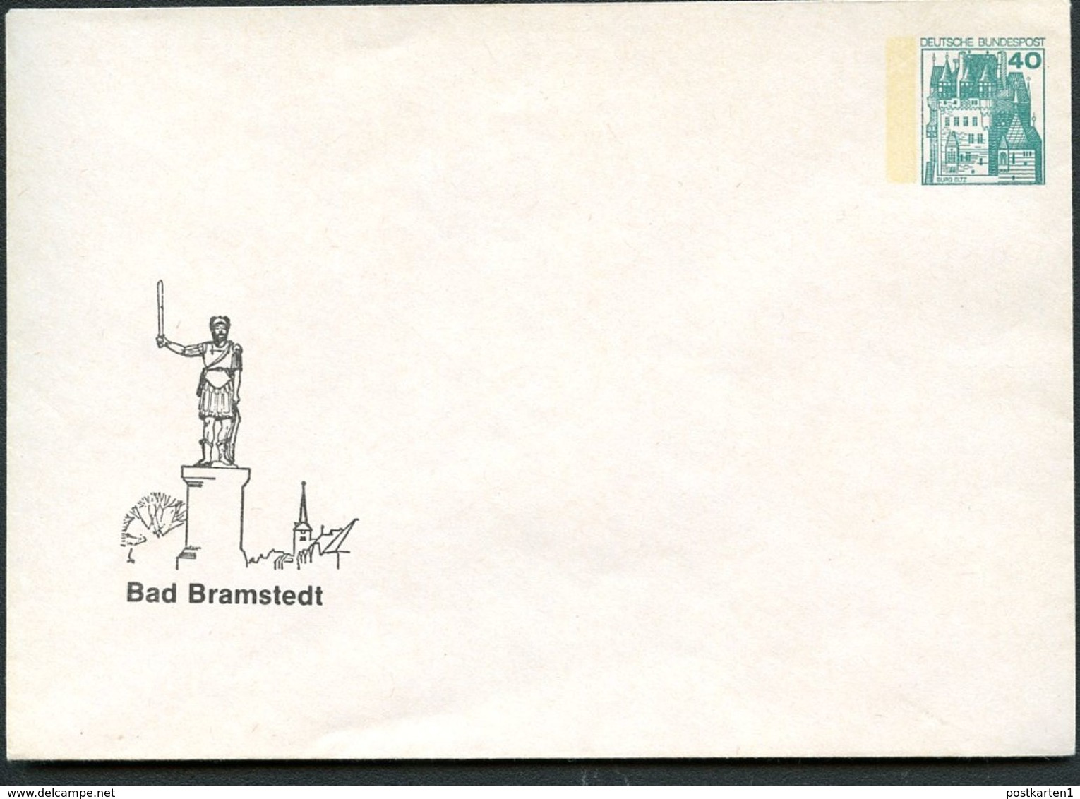 Bund PU110 B2/001a Privat-Umschlag ROLANDDENKMAL BAD BRAMSTEDT ** 1979  NGK5,00€ - Denkmäler