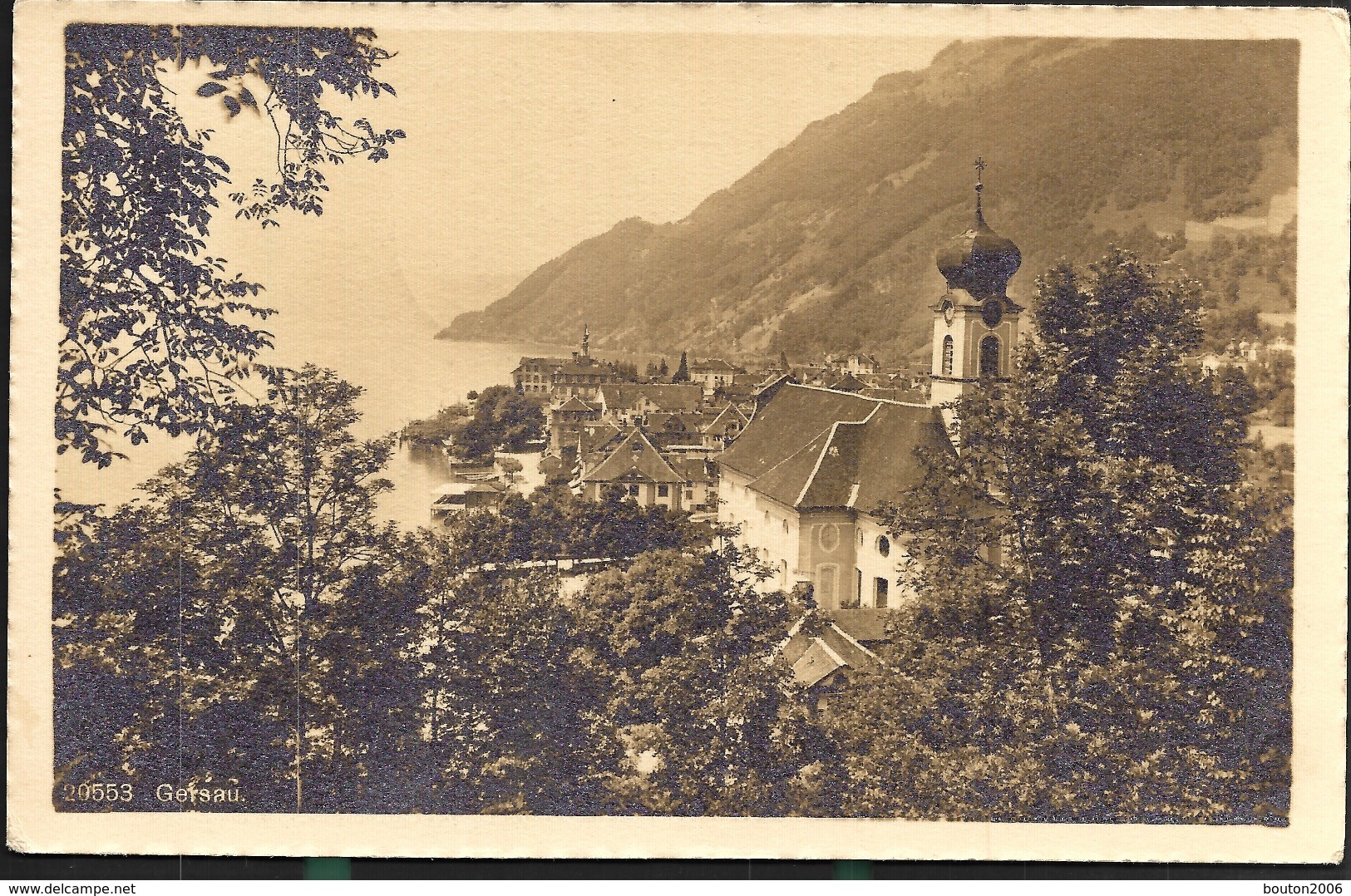 GERSAU Am Vierwaldstättersee 1912 Beau Cachet Pension Beau Rivage - Gersau