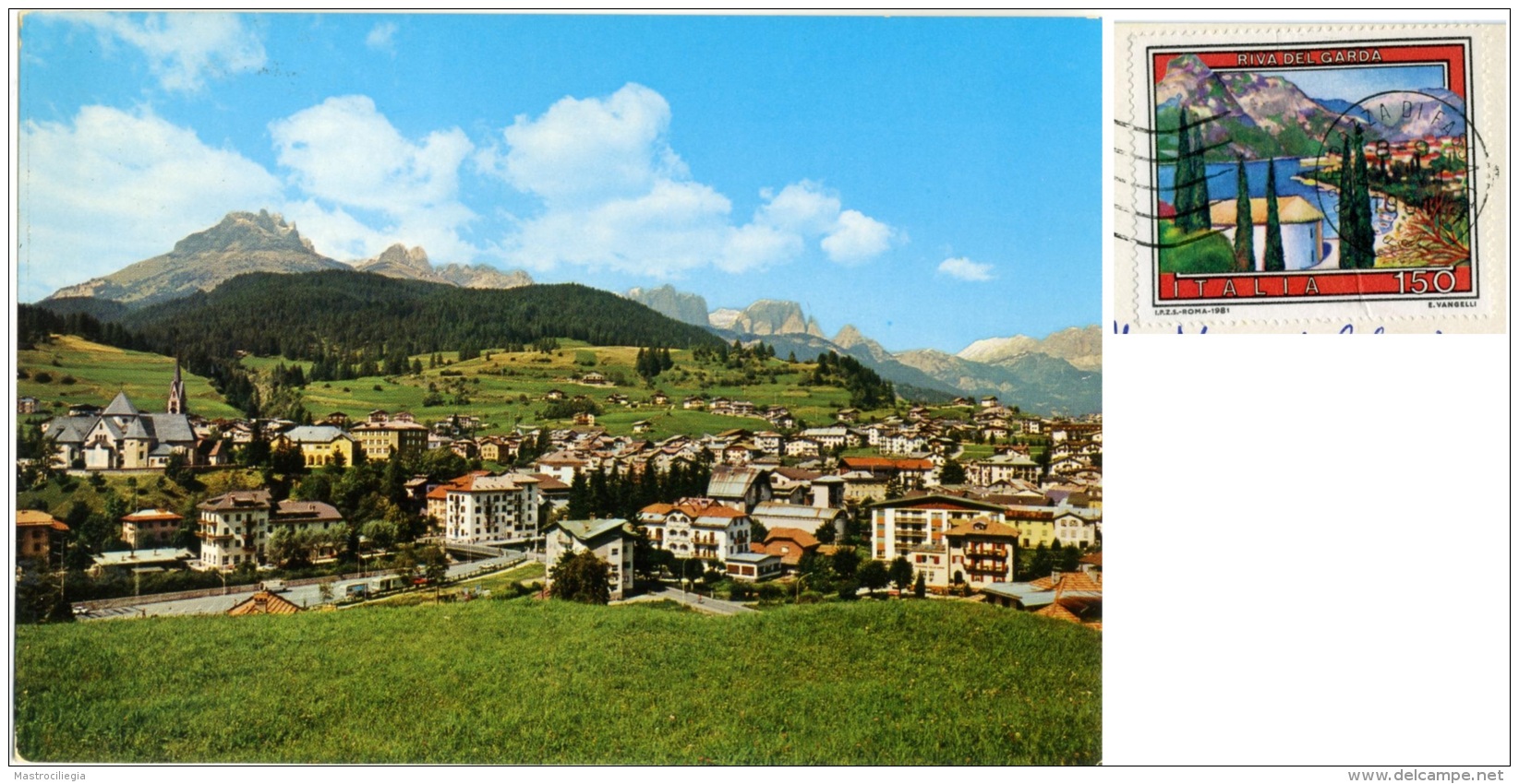 MOENA  TRENTO  Panorama Con Catinaccio E Sassolungo  Nice Stamp - Trento