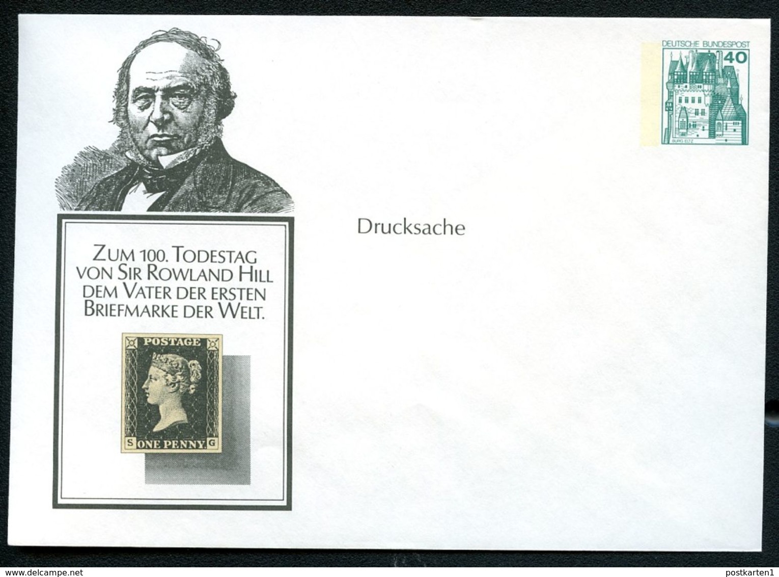 Bund PU110 B2/003a Privat-Umschlag ROWLAND HILL ** 1979 - Enveloppes Privées - Neuves