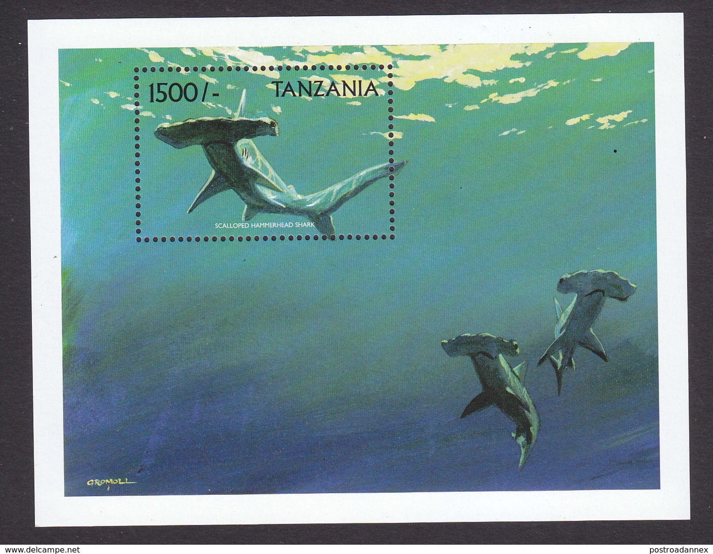 Tanzania, Scott #1886-1887, Mint Never Hinged, Sharks, Issued 1999 - Tanzanie (1964-...)