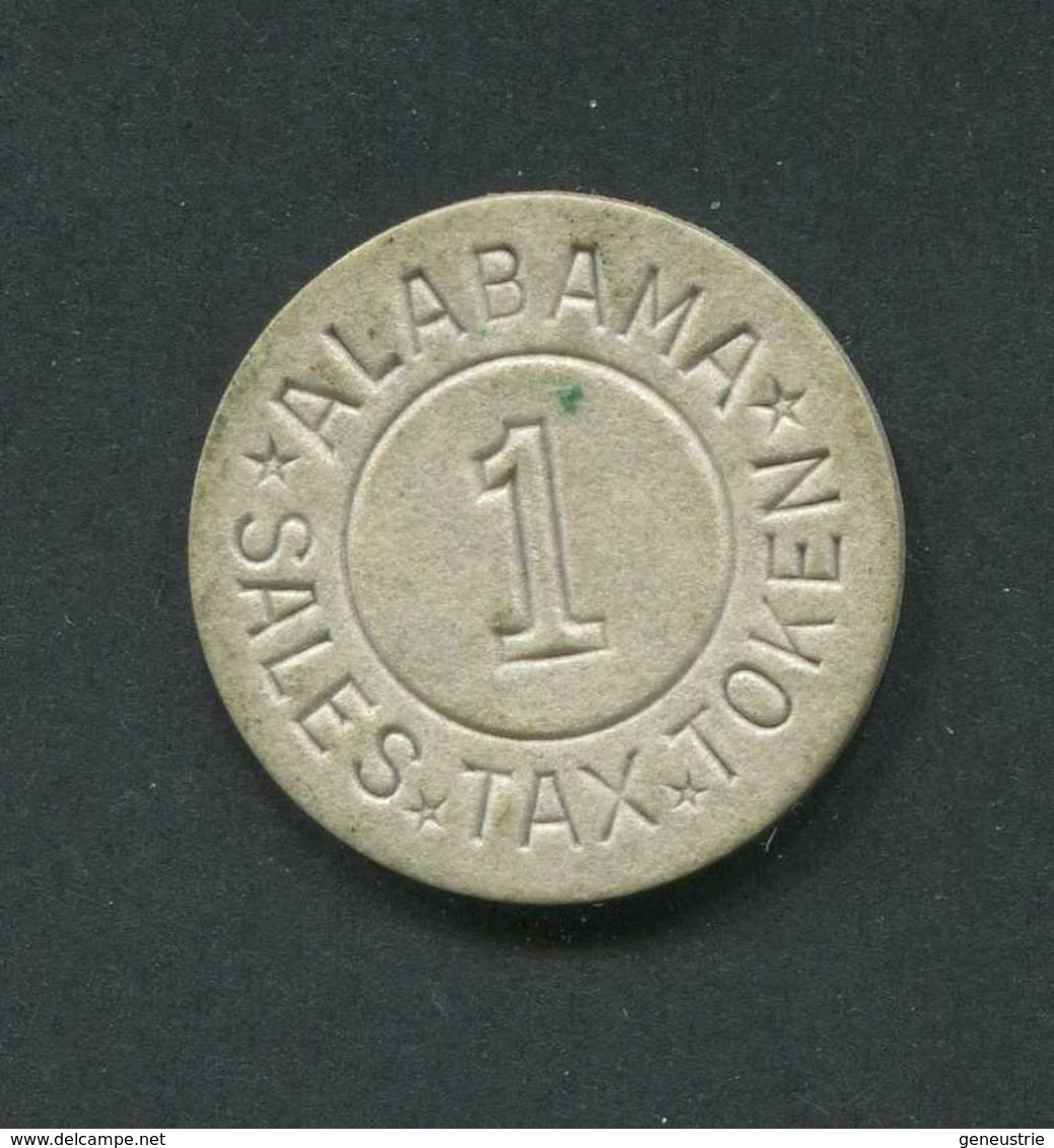 Jeton De Nécessité Etats-Unis Années 20 "1 Alabama - Tax - Token / 1 State Department Revenue" Emergency Token - Monétaires/De Nécessité