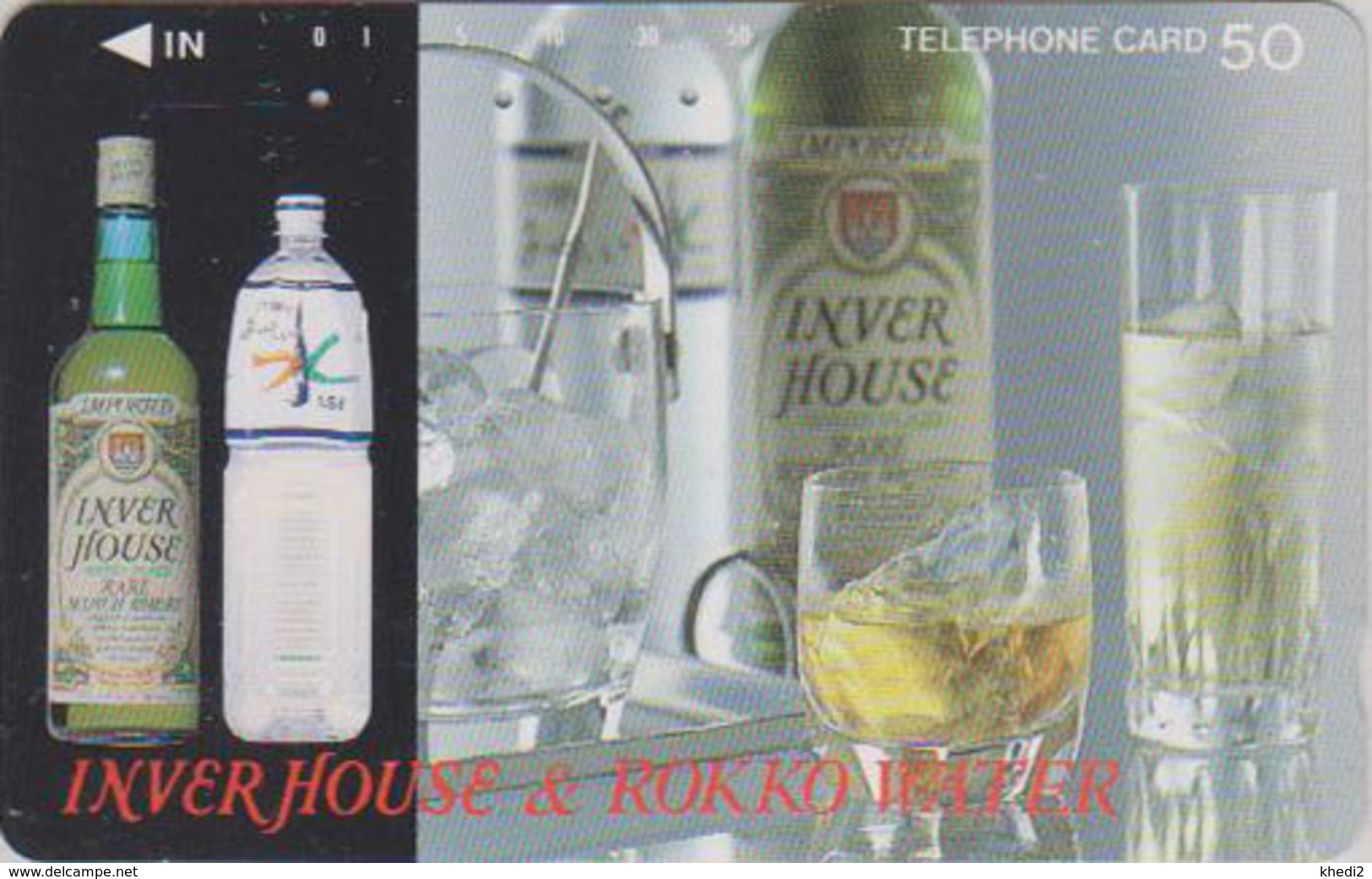 Télécarte Japon / 110-011 - ALCOOL - WHISKY - INVER HOUSE & ROKKO WATER SCOTLAND - ALCOHOL Japan Phonecard - 901 - Alimentation