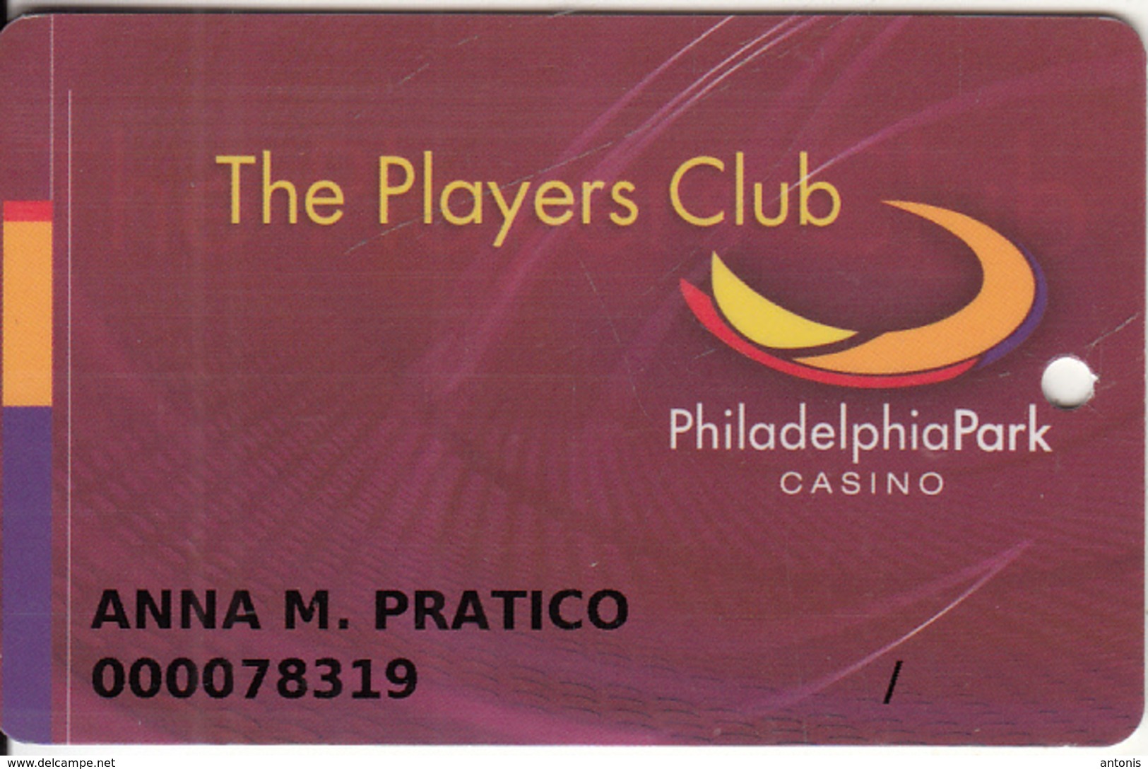USA - Philadelphia Park Casino, Member Card, Used - Casino Cards