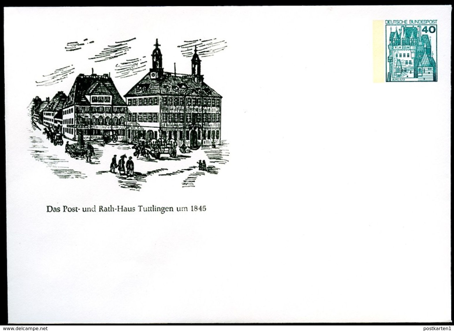 Bund PU110 B2/013 Privat-Umschlag POSTHAUS RATHAUS TUTTLINGEN ** 1979 - Enveloppes Privées - Neuves