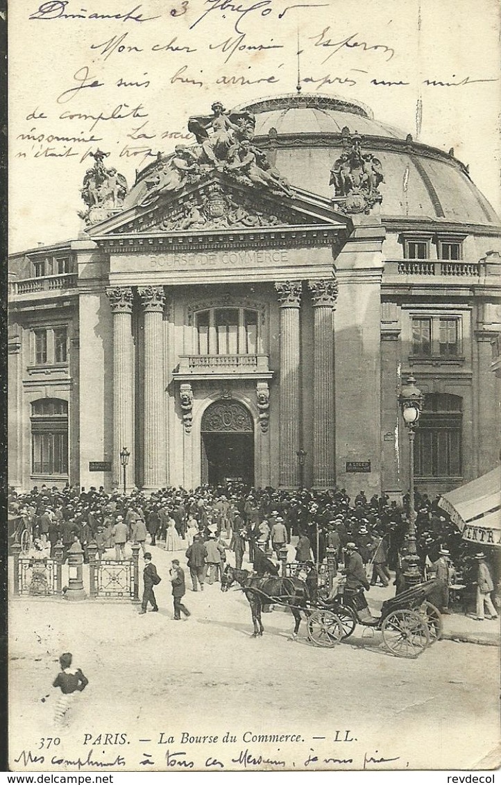 PARIS 1  -- La Bourse Du Commerce                                         -- LL 370 - Arrondissement: 01