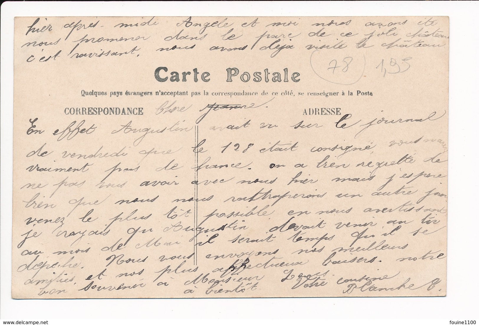Carte  De  CARRIERES SOUS BOIS Château De Mesnil Le Roi  ( Recto Verso ) - Sonstige & Ohne Zuordnung