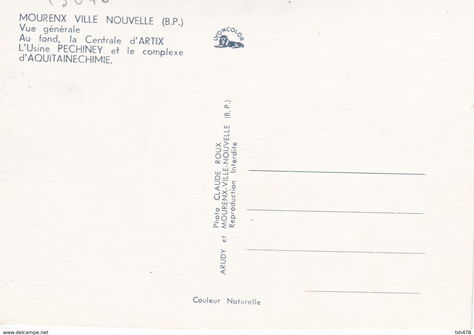 64----MOURENX---ville Nouvelle--vue Générale-(voitures Des Années 60-70 --peugeot  403 )---voir 2 Scans - Autres & Non Classés