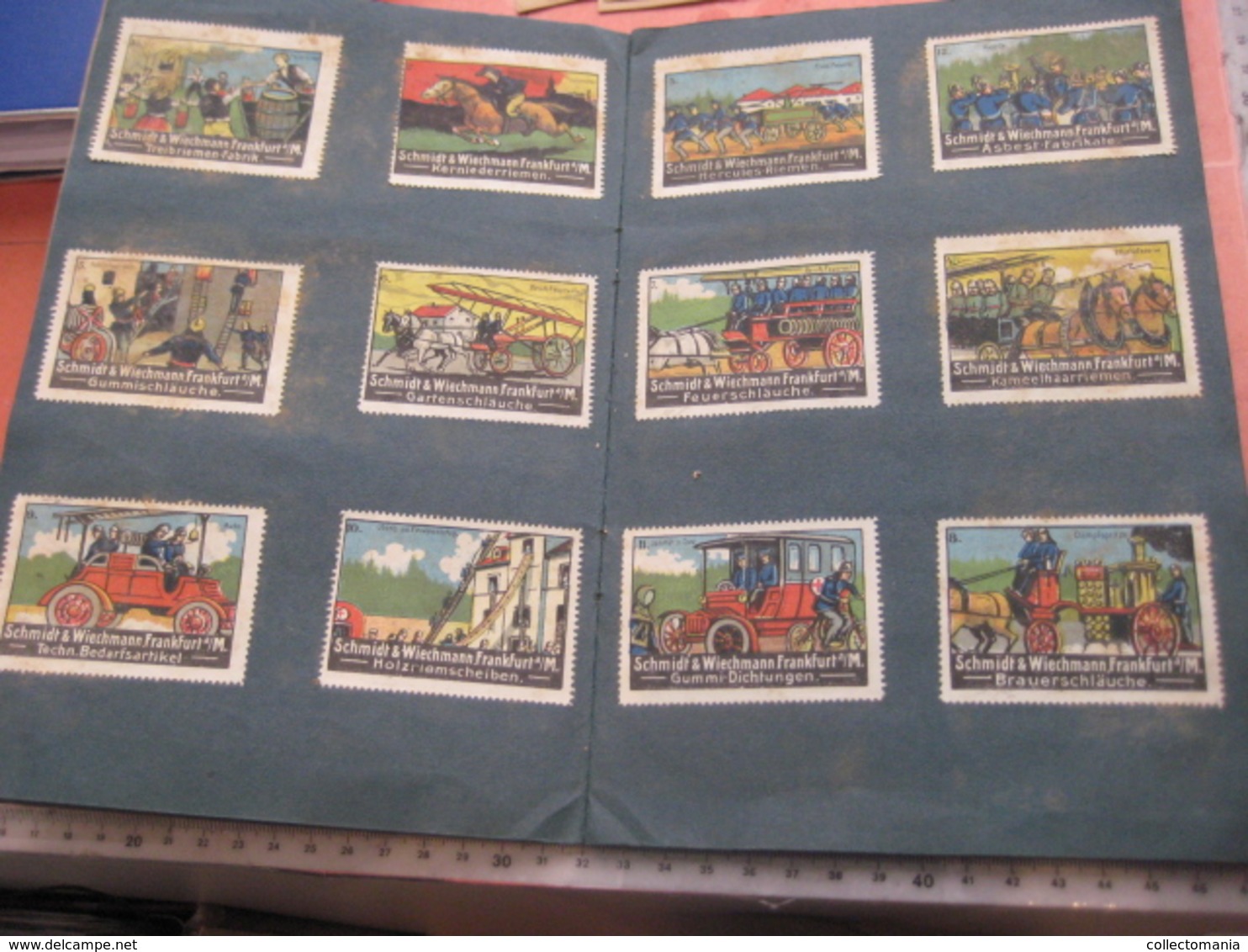 more than 100  PUB advertising poster stamps sluitzegels,small album, all scanned, cinderellas c1910à1920 reklamemarken