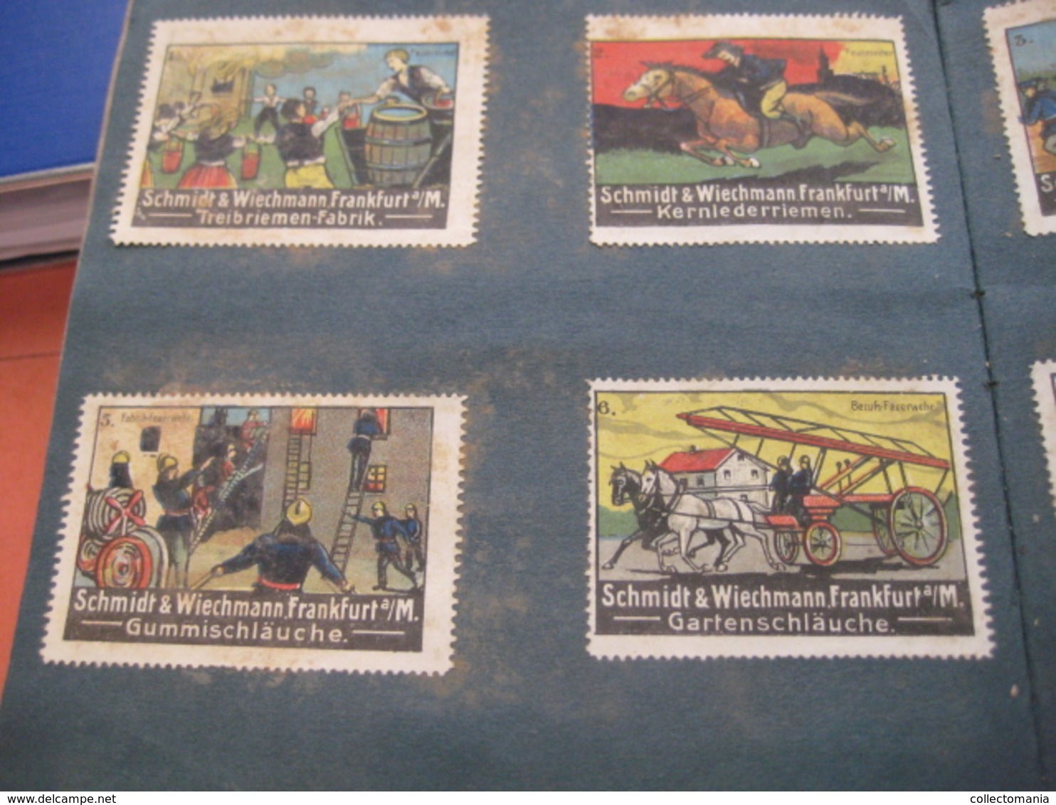 more than 100  PUB advertising poster stamps sluitzegels,small album, all scanned, cinderellas c1910à1920 reklamemarken