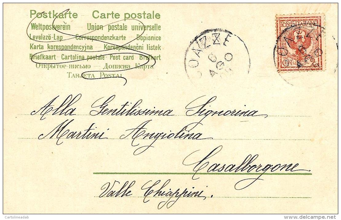 [DC11576] CPA - DONNA CON CAPPELLO FIORI - VOLTO FEMMINILE - Viaggiata - Old Postcard - Non Classificati