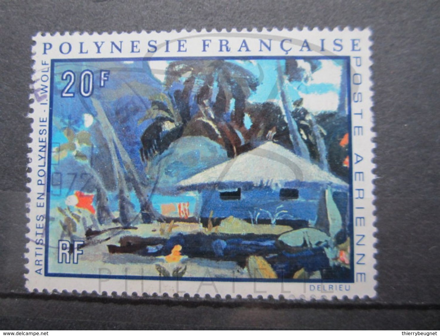 VEND BEAU TIMBRE DE POSTE AERIENNE DE POLYNESIE FRANCAISE N° 55 !!! - Oblitérés