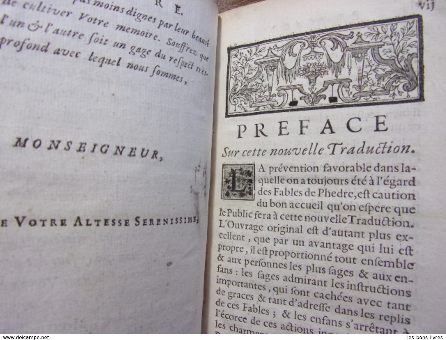 LES FABLES DE PHÈDRE   Affranchi D'Auguste, En Latin & En Français - Jusque 1700