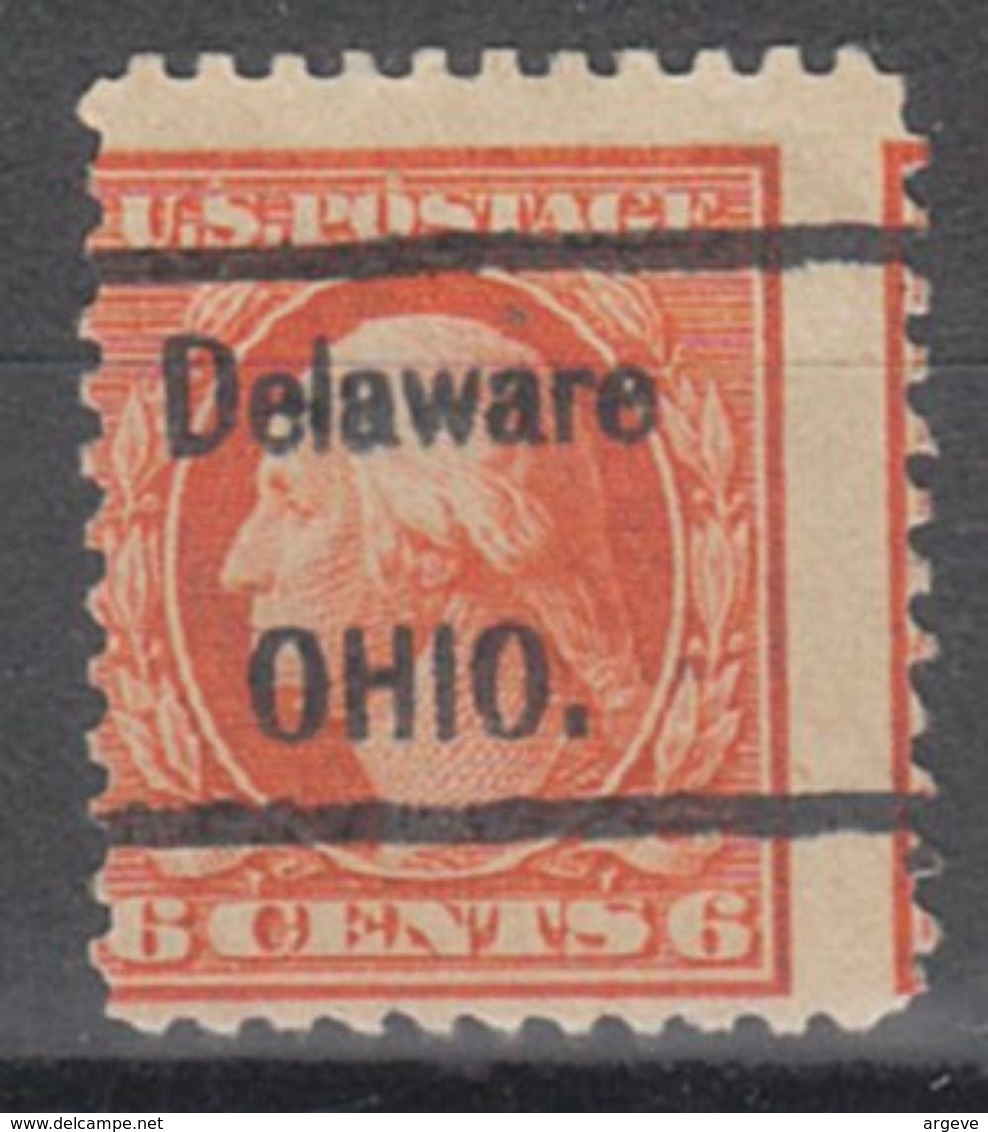 USA Precancel Vorausentwertung Preo, Locals Ohio, Delaware 452, Perf. 11x11 - Vorausentwertungen