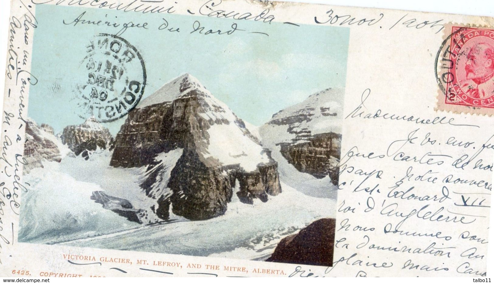 Canada - Alberta - Victoria Glacier, Mt Lefroy, And The Mitre - Andere & Zonder Classificatie