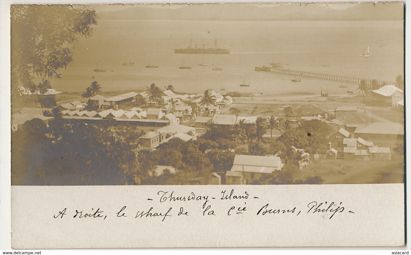 Real Photo Thursday Island  Wharf And Company Burns, Philip - Andere & Zonder Classificatie